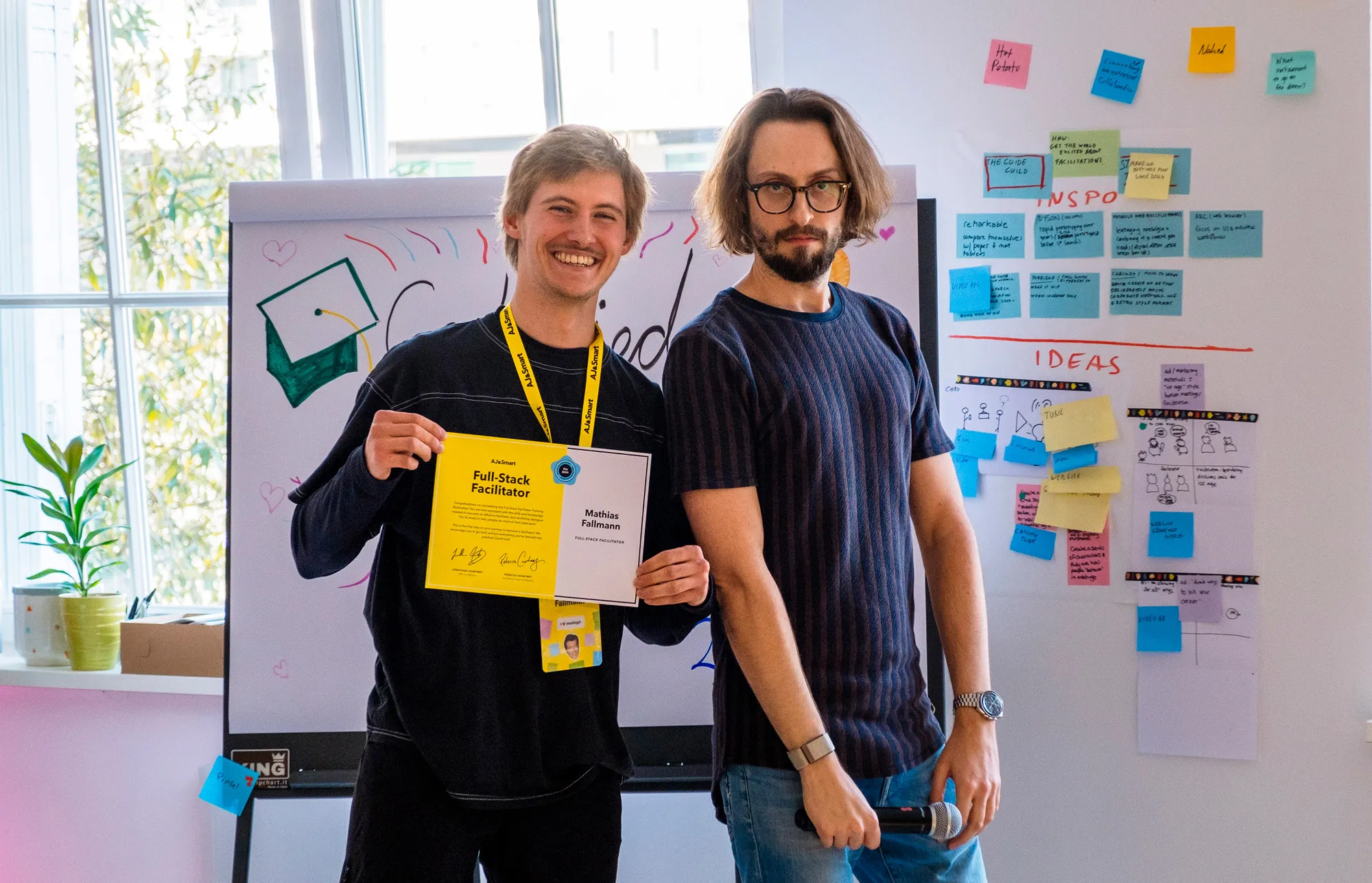 Mathias Fallmann mit Jonathan Courtney (AJ&Smart)